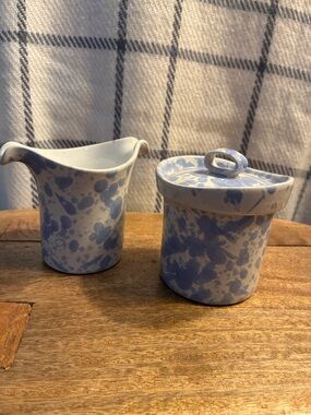 Bennington Potters sugar and creamer set